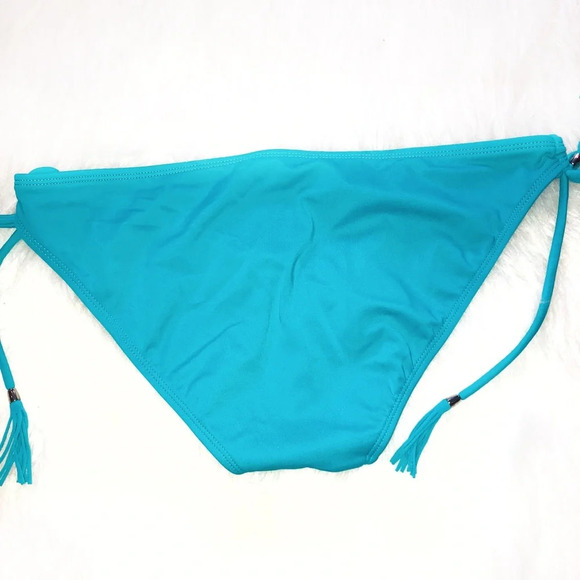 LA Hearts Large turquoise tassel bikini bottoms - Picture 3 of 4